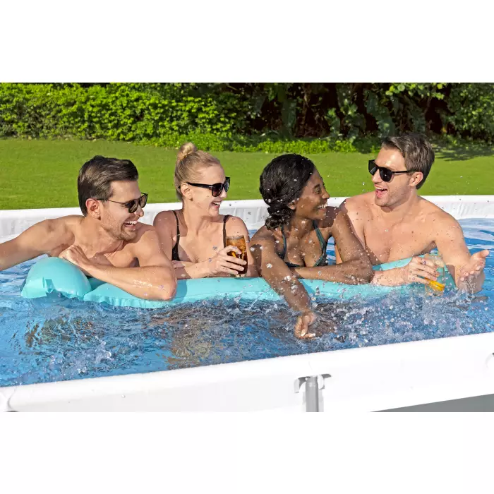 Каркасный бассейн Bestway 56441 BW, Power Steel 404х201х100см, 6478л, фильтр-насос, лестница фото 2